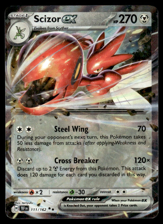 Scizor ex 111/162 - Temporal Forces - Scarlet & Violet