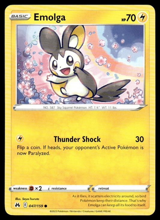 Emolga 047/159 Comun - Crown Zenith - Sword & Shield