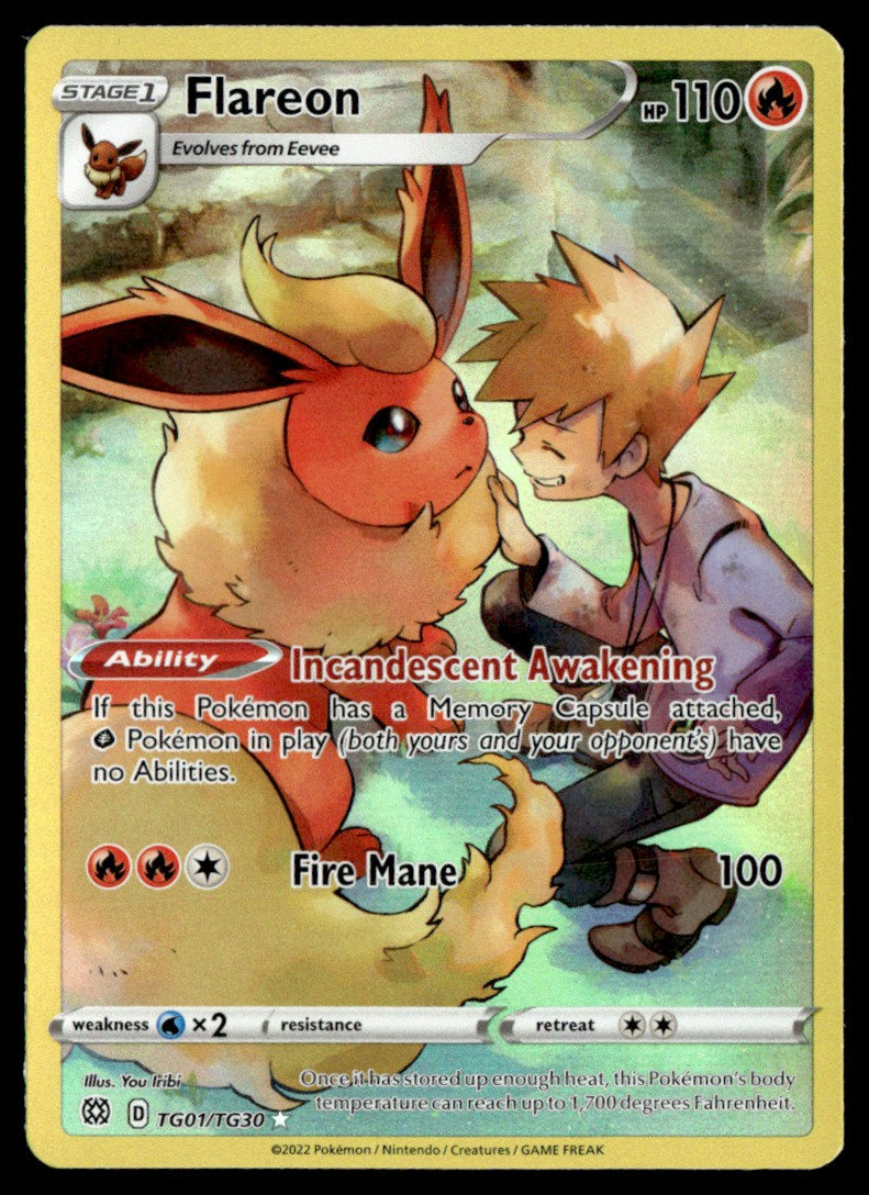 Flareon TG01/TG30 - Brilliant Stars - Trainer Gallery - Sword & Shield