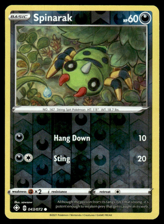 Spinarak 043/072 Reverse - Shining Fates - Sword & Shield