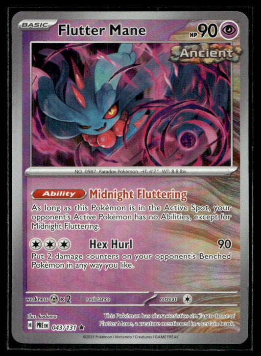 Flutter Mane (Master Ball Pattern) 043/131 - Prismatic Evolutions - Scarlet & Violet