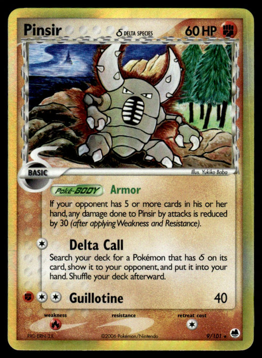 NM - Pinsir (Dela Species) 9 - Holo - Dragon Frontiers