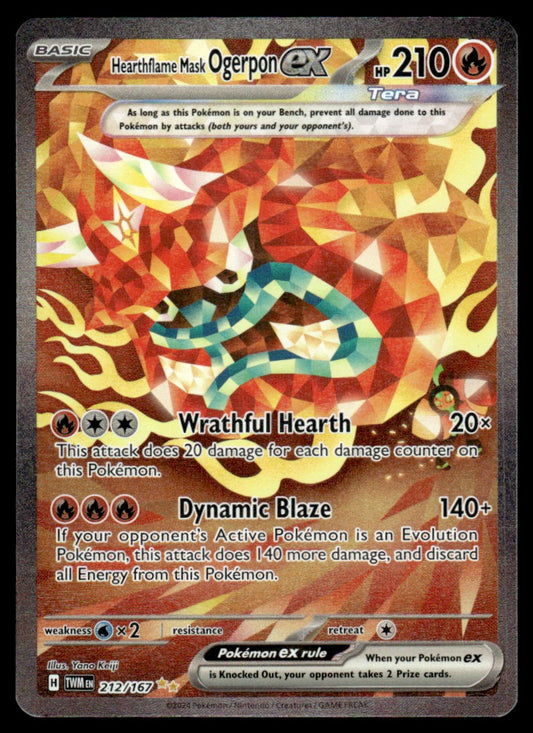 Hearthflame Mask Ogerpon ex 212/167 - Twilight Masquerade - Scarlet & Violet