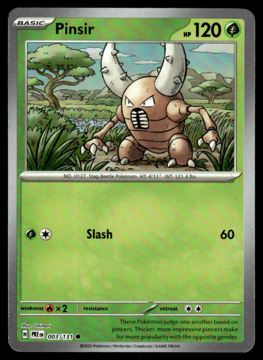 Pinsir (Master Ball Patern) 003/131 - Prismatic Evolutions - Scarlet & Violet