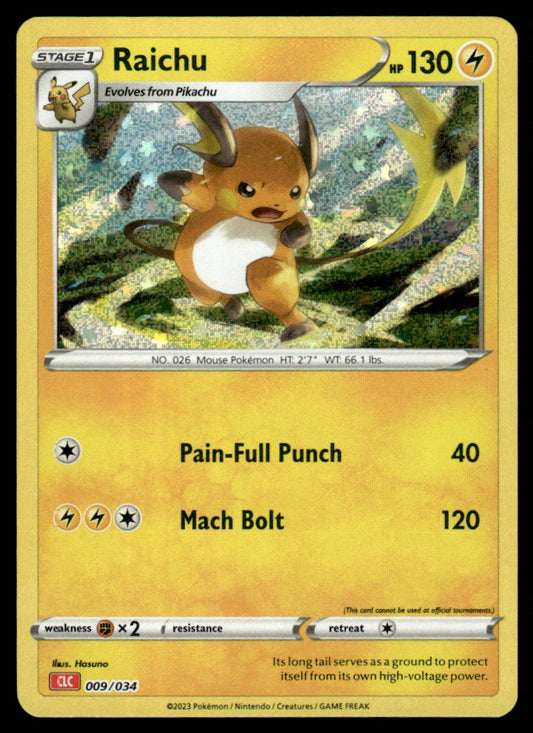 Raichu 009/034 - Trading Card Game Classic