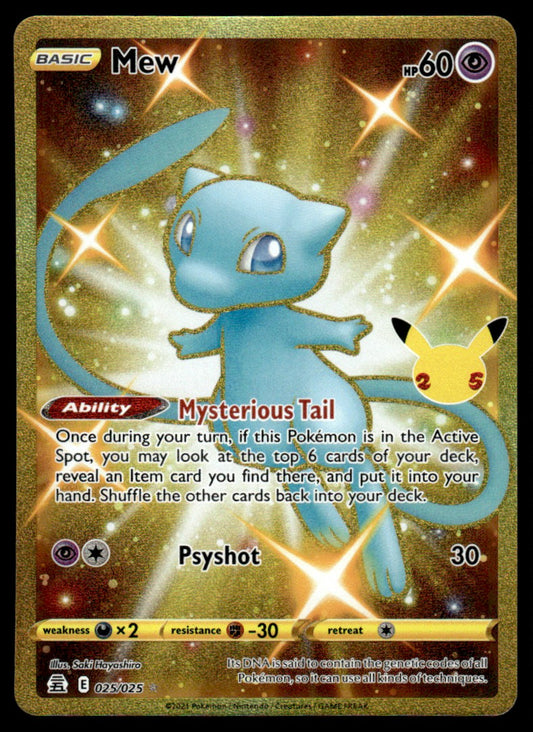 Mew 025/025 - Celebrations - Sword & Shield
