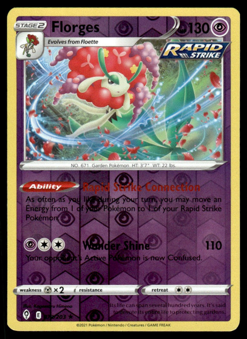 Florges 073/203 Reverse - Evolving Skies - Sword & Shield
