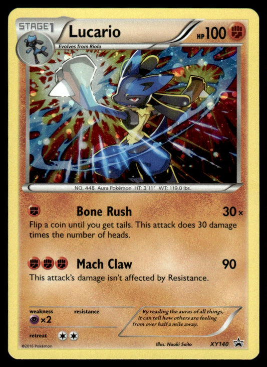 NM - Lucario (Cosmo Holo) XY140 - Holo - XY Promos