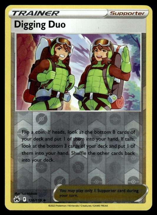 Digging Duo 126/159 Reverse - Crown Zenith - Sword & Shield