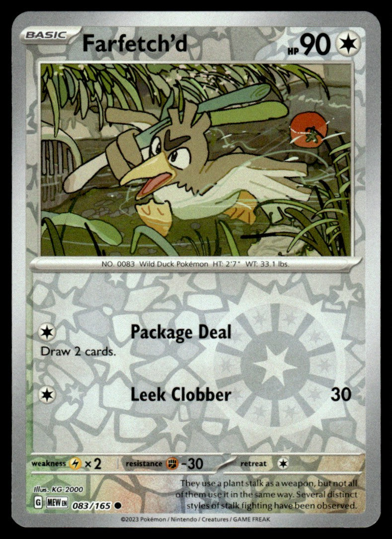 Farfetch'd 083/165 Reverse - Scarlet & Violet - 151 - Scarlet & Violet