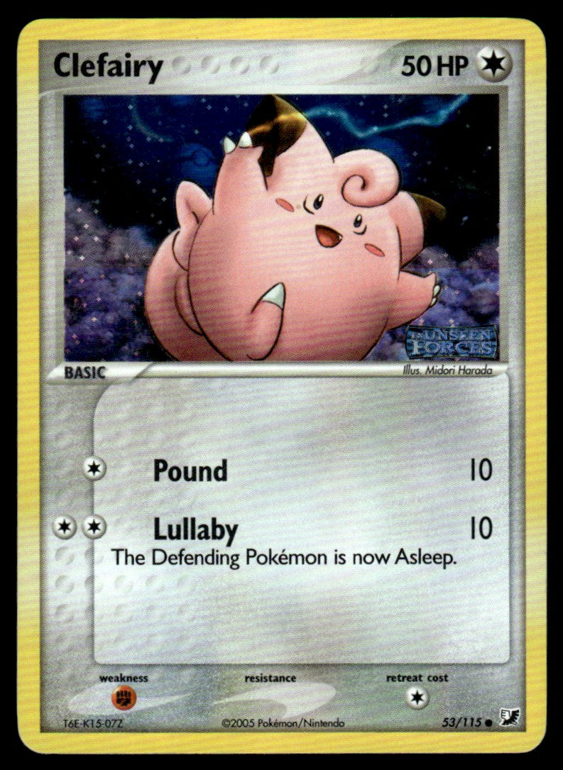 LP - Clefairy 53 - Reverse - Unseen Forces