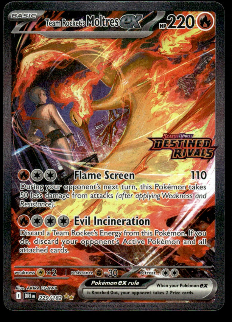 Team Rocket's Moltres ex 229/182 - Destined Rivals - Scarlet & Violet