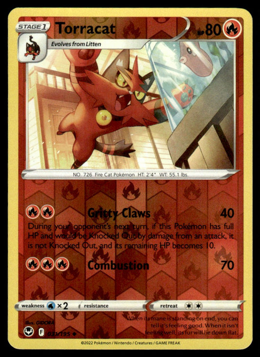Torracat 031/195 Reverse - Silver Tempest - Sword & Shield