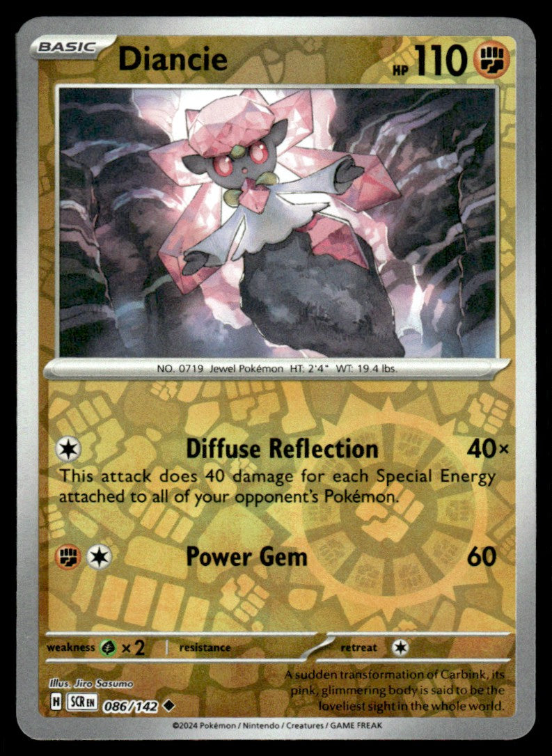 Diancie 086/142 Reverse - Stellar Crown - Scarlet & Violet