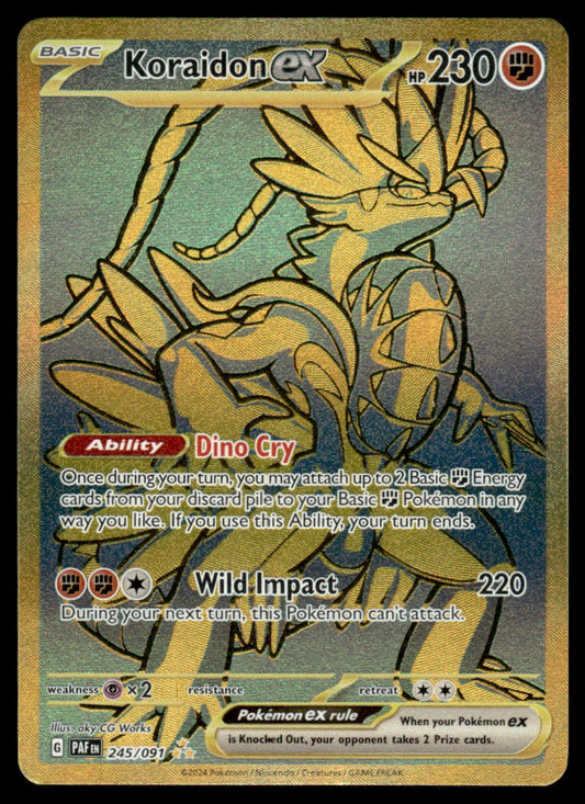 Koraidon ex 245/091 - Paldean Fates - Scarlet & Violet