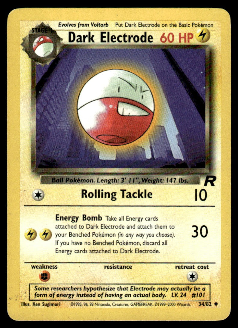 LP Dark Electrode 34 No Holo - Team Rocket