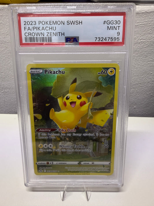 PSA 9 - Pikachu Crown Zenith GG30  (Subasta #1001)