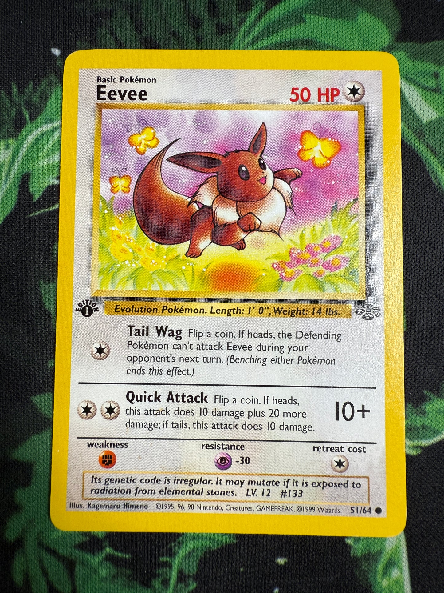 LP Eevee 1st Edition No Holo Jungle (Subasta #1228)