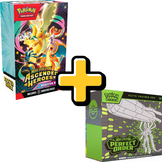 Combo - Ascended Heroes Booster Bundle + Perfect Order Elite Trainer Box - Ingles