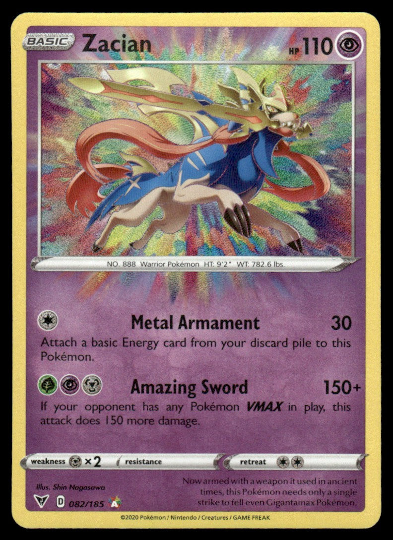 Zacian 082/185 - Vivid Voltage - Sword & Shield