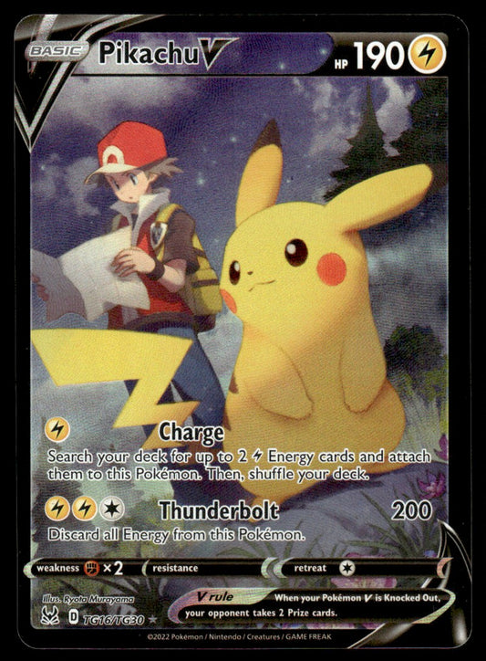 Pikachu V TG16/TG30 - Lost Origin - Trainer Gallery - Sword & Shield