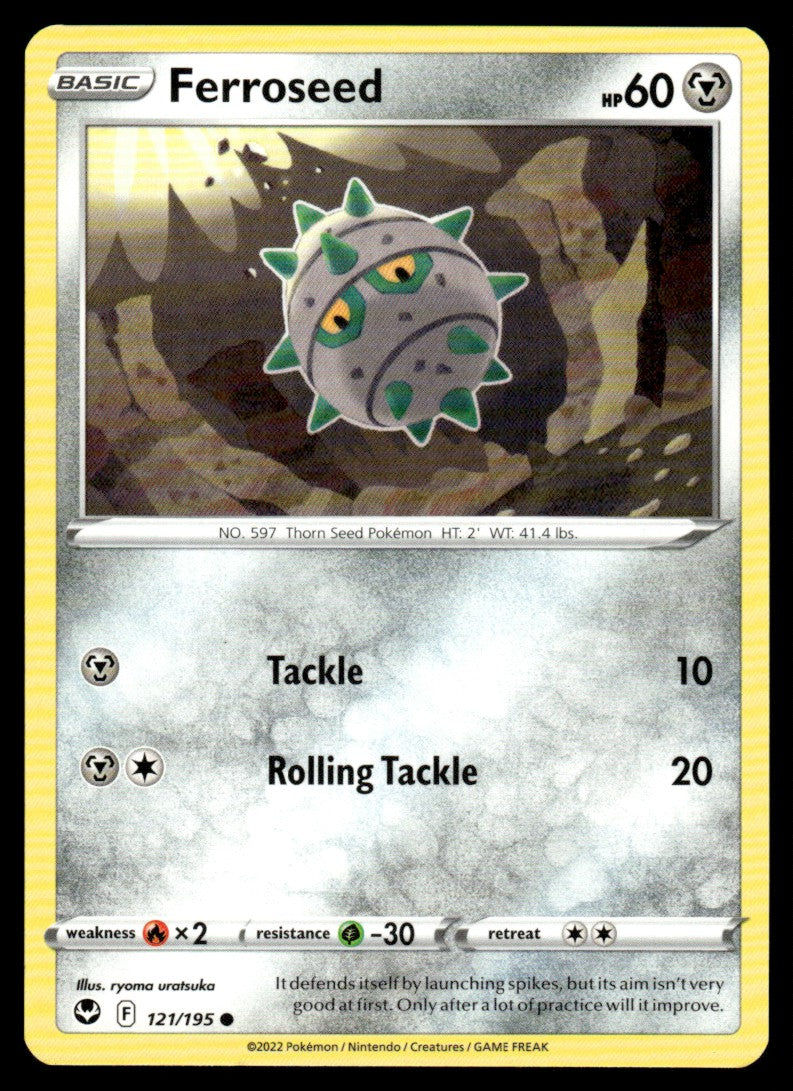 Ferroseed 121/195 Comun - Silver Tempest - Sword & Shield