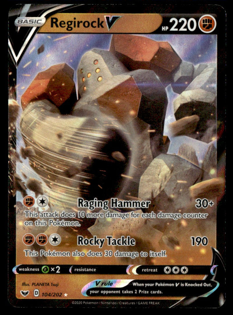 Regirock V 104/202 - Sword & Shield Base Set - Sword & Shield