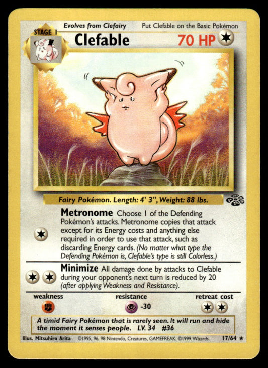 LP Clefable 17 No Holo - Jungle