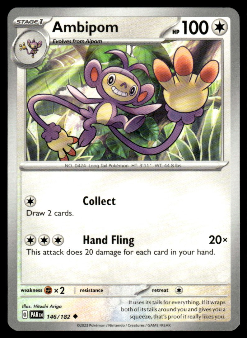 Ambipom 146/182 Uncomon - Paradox Rift - Scarlet & Violet