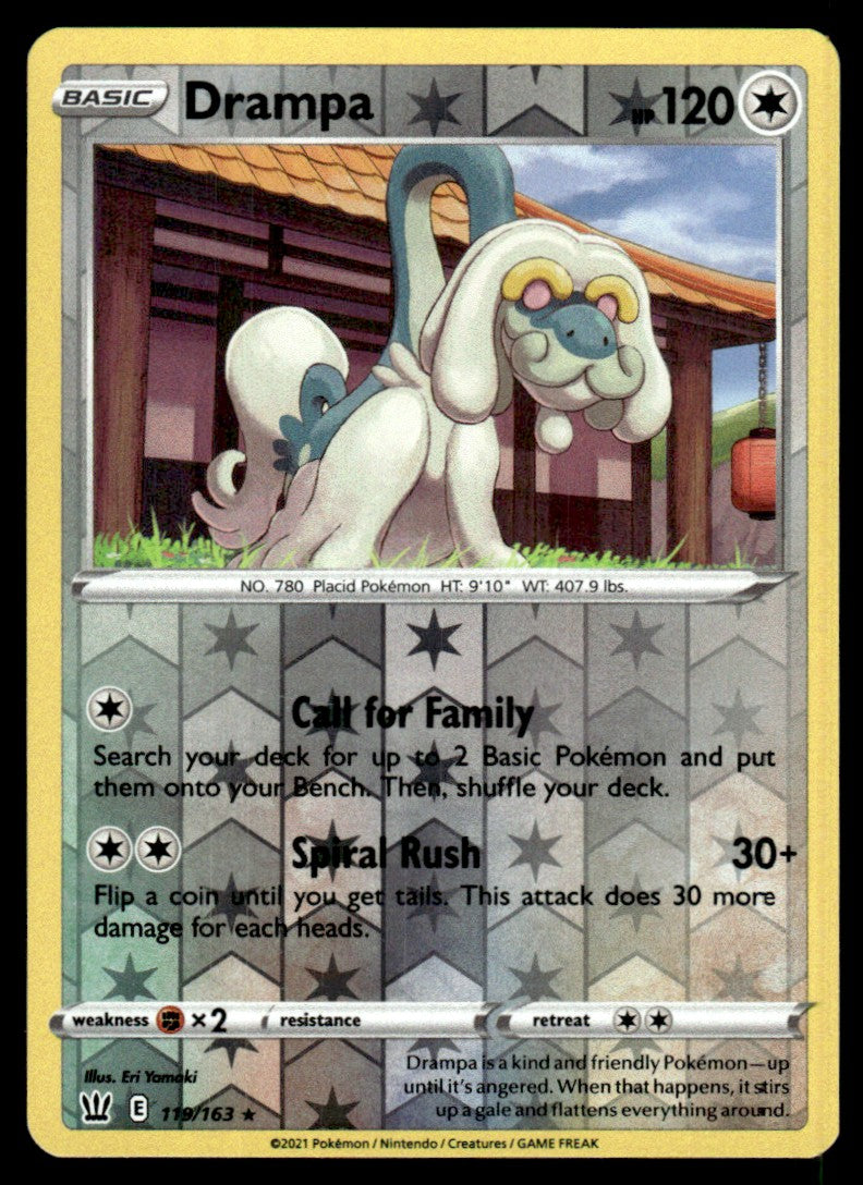 Drampa 119/163 Reverse - Battle Styles - Sword & Shield