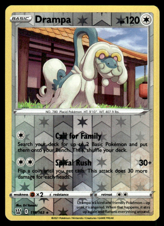 Drampa 119/163 Reverse - Battle Styles - Sword & Shield