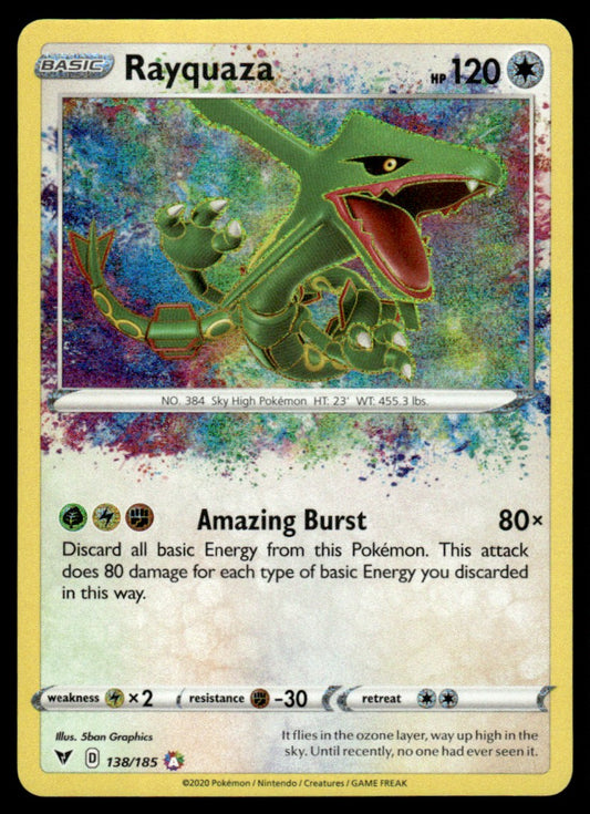 Rayquaza 138/185 - Vivid Voltage - Sword & Shield