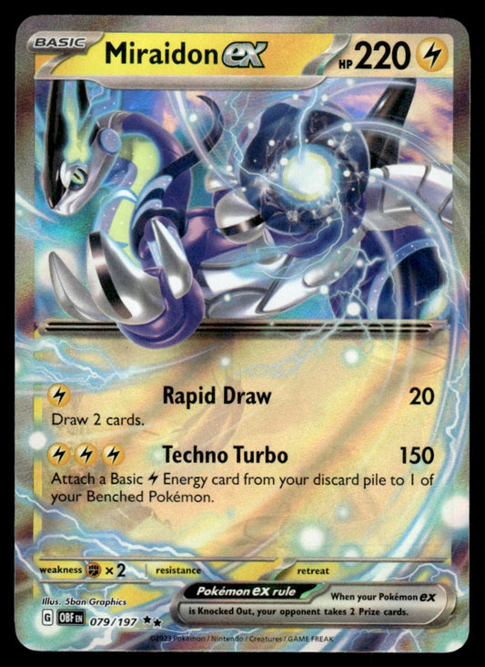 Miraidon ex 079/197 - Obsidian Flames - Scarlet & Violet