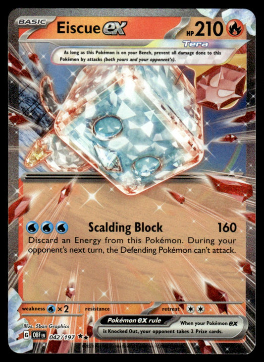Eiscue ex 042/197 - Obsidian Flames - Scarlet & Violet