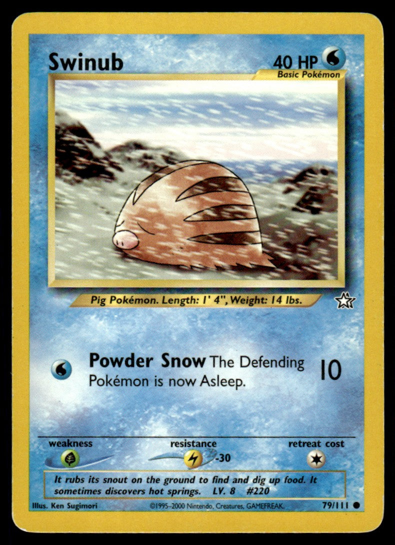 LP Swinub 79 No Holo - Neo Genesis