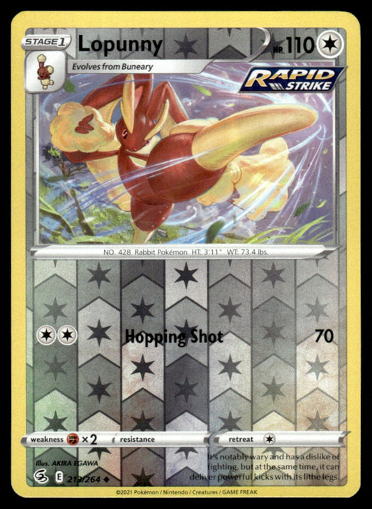 Lopunny 213/264 Reverse - Fusion Strike - Sword & Shield