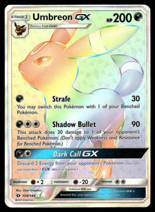 NM Umbreon-GX 154 - SM Base Set