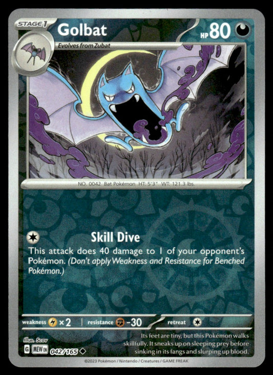 Golbat 042/165 Reverse - Scarlet & Violet - 151 - Scarlet & Violet