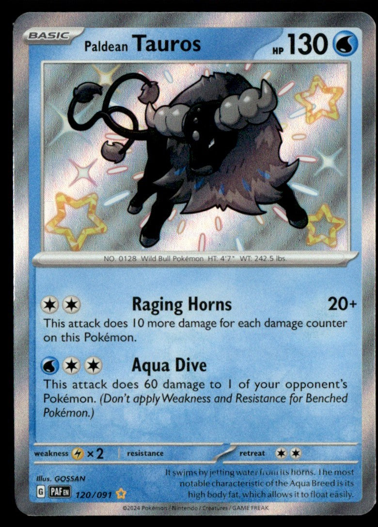 Paldean Tauros 120/091 - Paldean Fates - Scarlet & Violet