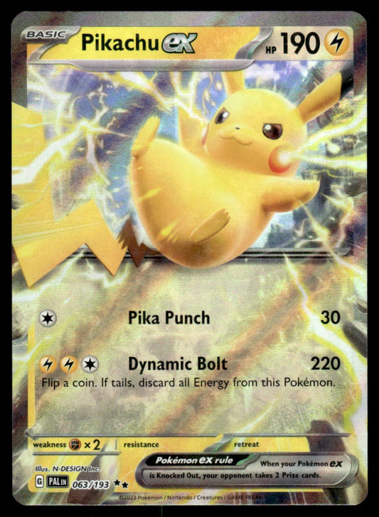 Pikachu ex 063/193 - Paldea Evolved - Scarlet & Violet