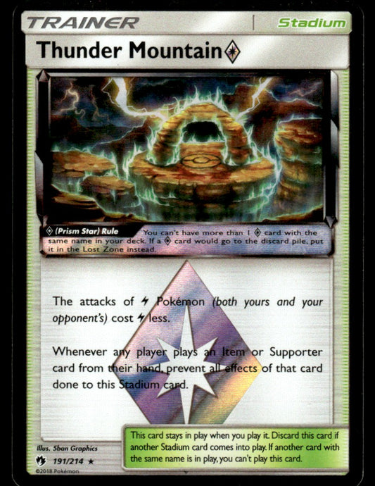 LP - Thunder Mountain Prism Star 191 - Holo - Lost Thunder