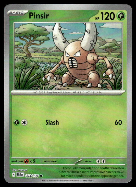 Pinsir (Poke Ball Patern) 003/131 - Prismatic Evolutions - Scarlet & Violet