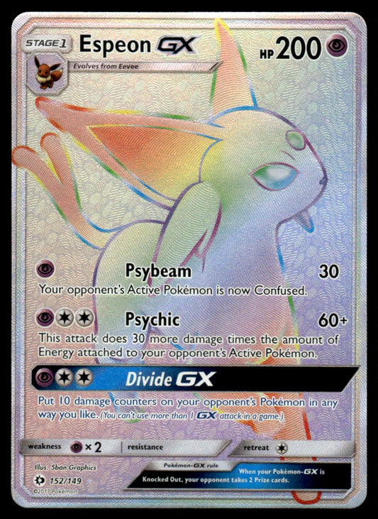 NM Espeon-GX 152 - SM Base Set