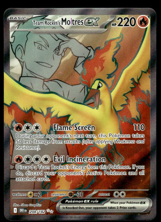 Team Rocket's Moltres ex 208/182 - Destined Rivals - Scarlet & Violet