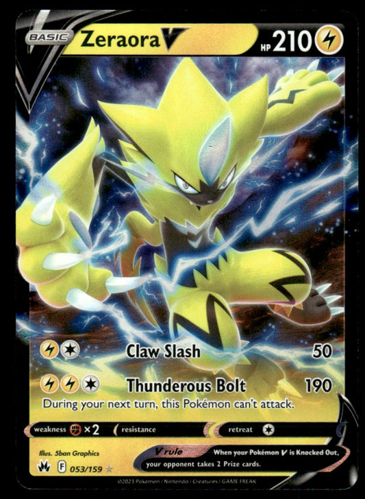 Zeraora V 053/159 - Crown Zenith - Sword & Shield