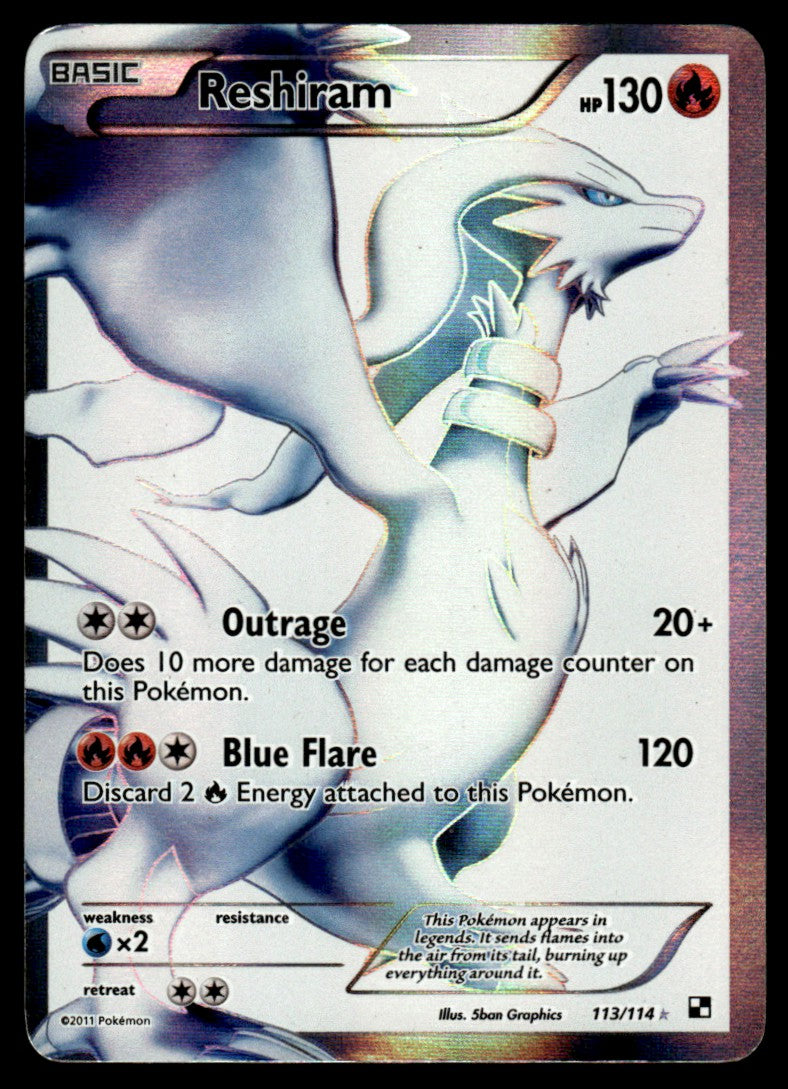 Reshiram - LP - 113 - Black & White