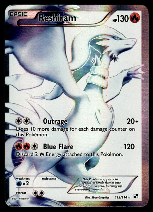 Reshiram - LP - 113 - Black & White