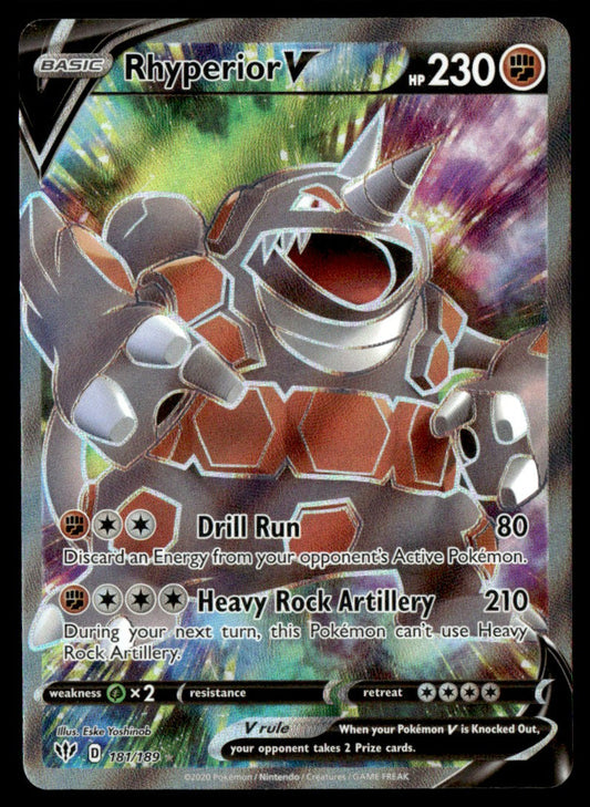 Rhyperior V 181/189 - Darkness Ablaze - Sword & Shield