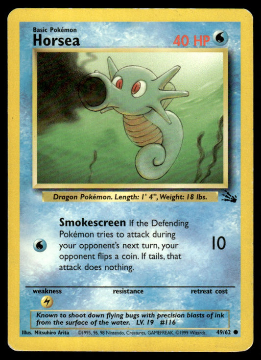 LP Horsea 49 No Holo - Fossil