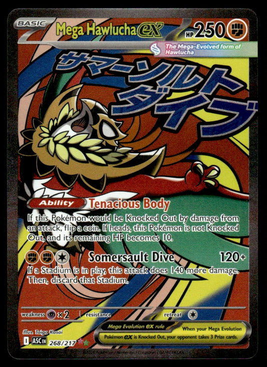 Mega Hawlucha ex 268/217 - Ascended Heroes - Mega Evolution